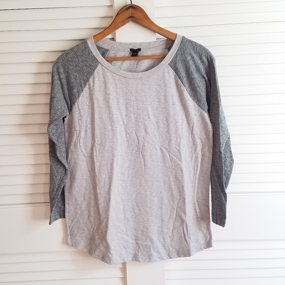 J. Crew Tops Jcrew Baseball Colorblock Tee Small Poshmark